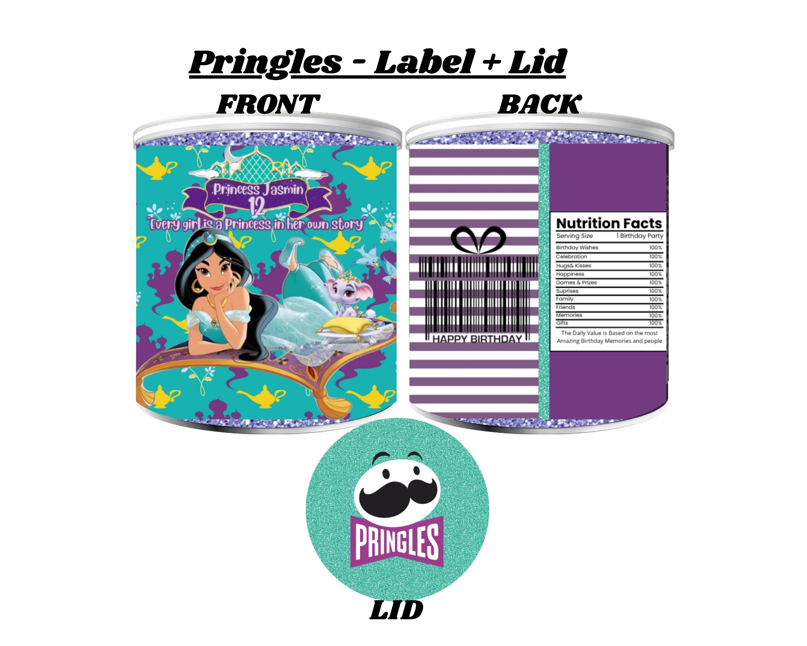Pringle labels and lids by Cherished Moments