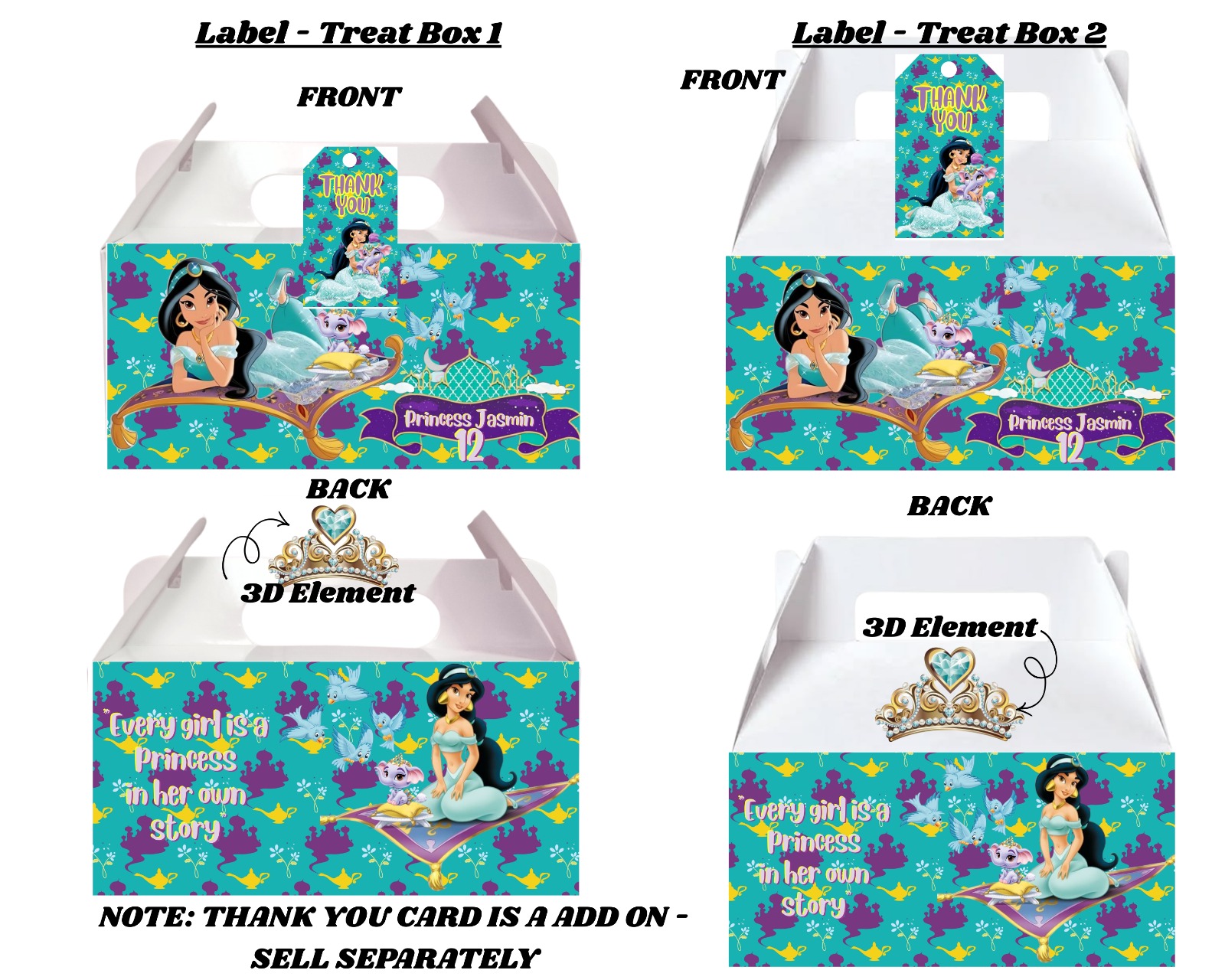 Treat boxes in different sizes by Cherished Moments